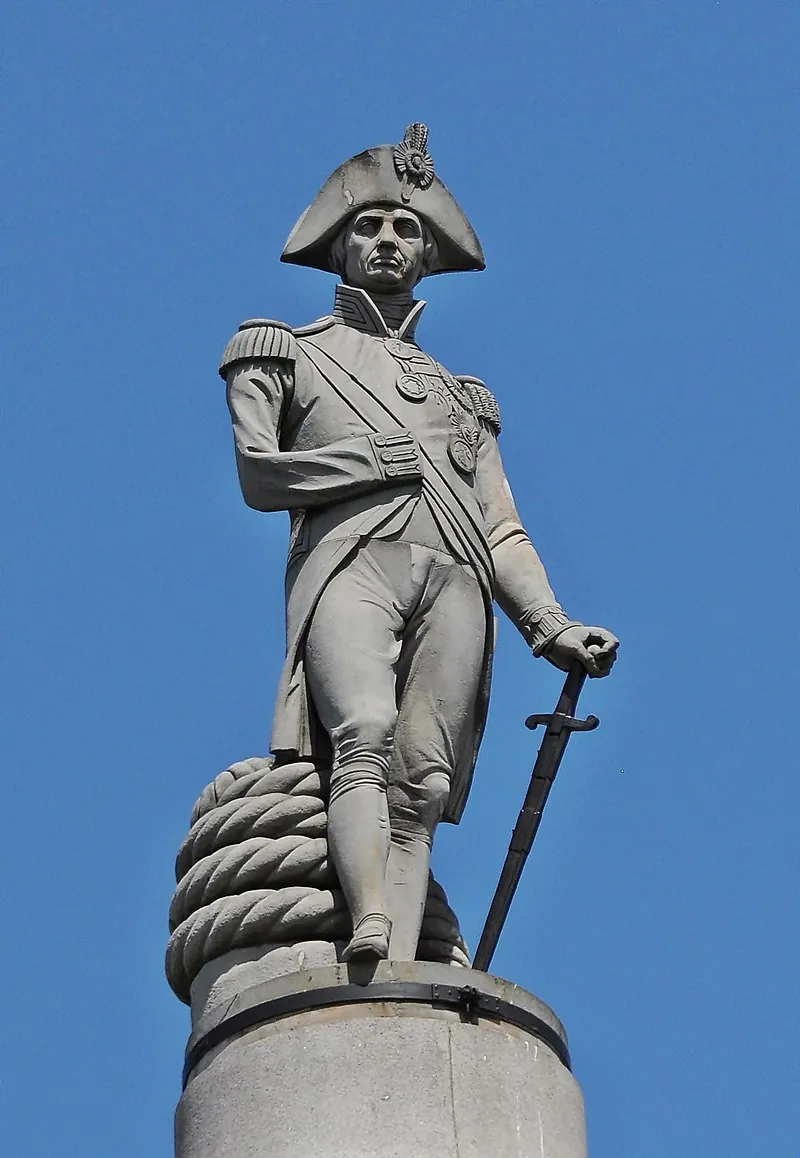 Nelson statue in Trafalgar Square